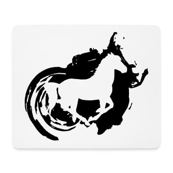 Équitation Animaux Équitation Chevaux - Tapis de souris (format paysage) - blanc - Devant