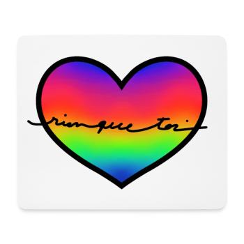 rainbowheart "rien que toi" - Tapis de souris (format paysage) - blanc - Devant