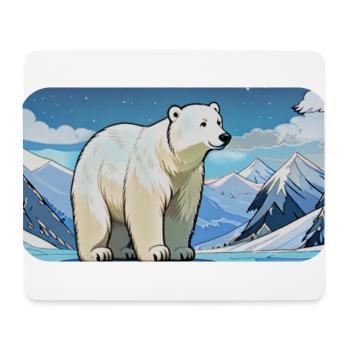 Édition Montagnes - Tapis de souris (format paysage) - blanc - Devant