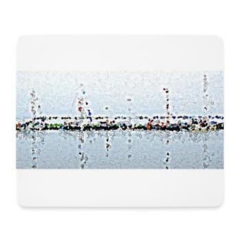Boote und ihre Reflexion - Mousepad (Querformat) - Weiß - Vorne