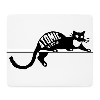 Atomic Utopia - Cat - Mouse Pad (horizontal) - white - Front