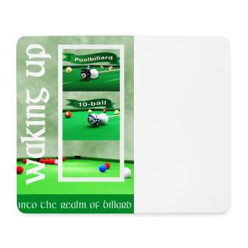Billard Design Poster für den Billardspieler - Mousepad (Querformat) - Weiß - Vorne