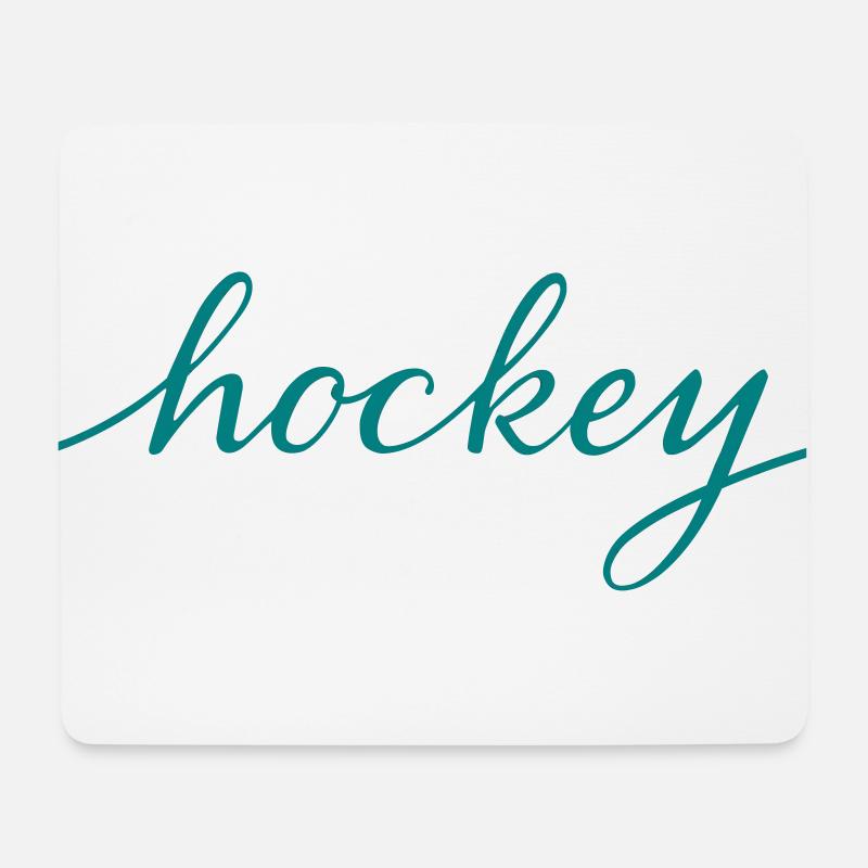 Feldhockey Schriftzug - Mousepad (Querformat) - Weiß