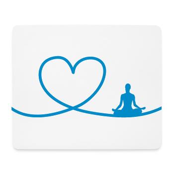 I love Yoga - Mouse Pad (horizontal) - white - Front