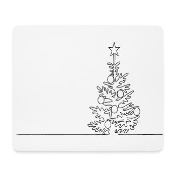 Weihnachten- Weihnachten- Weihnachten- Fest- Feiertage- lustiger- Baum - Mousepad (Querformat) - Weiß - Vorne