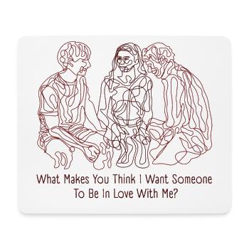 Challengers Movie Lineart - Mouse Pad (horizontal) - white - Front