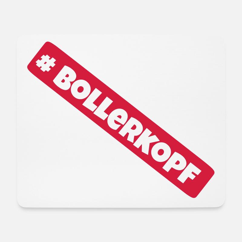 Bollerkopf Hunderassen Bulldoge - Mousepad (Querformat) - Weiß