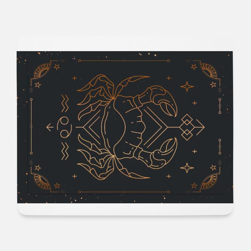 Krebszeichen: Sternbild - Mousepad (Querformat) - Weiß