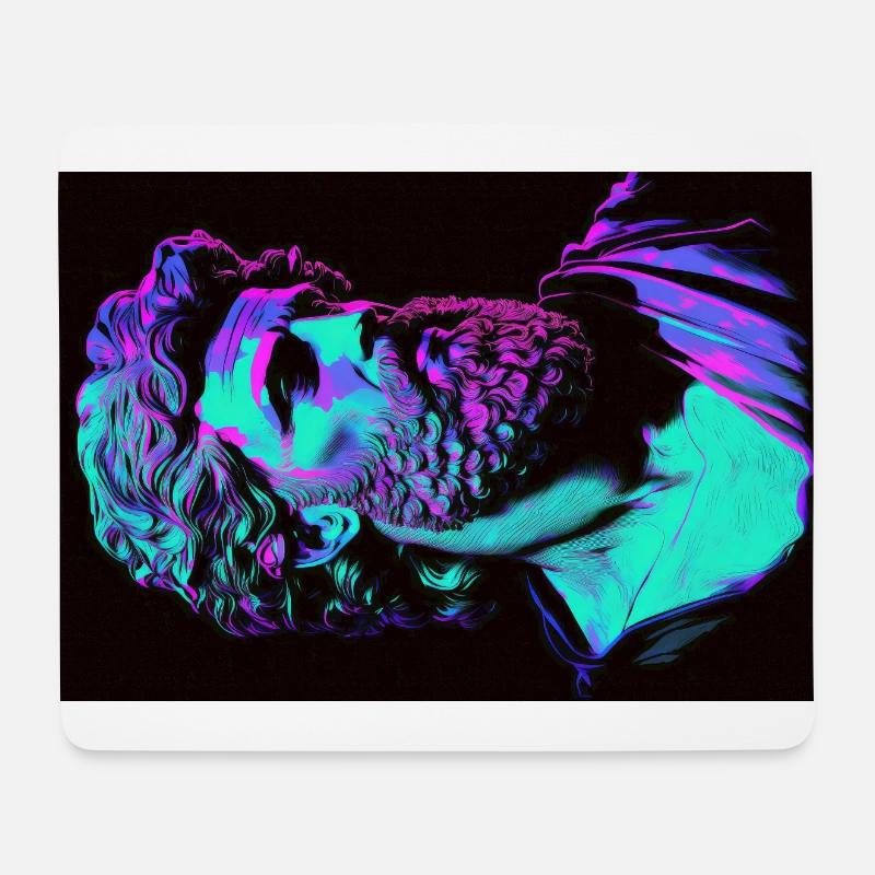 Portrait Zeus Epictetus Antike Rom Griechenland - Mousepad (Querformat) - Weiß