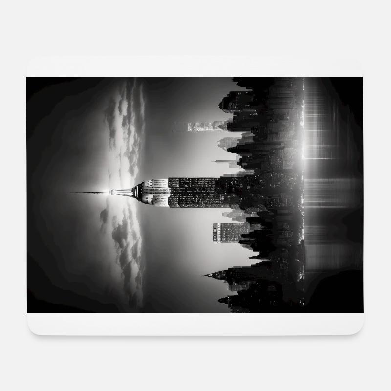 New York Skyline NYC - Mousepad (Querformat) - Weiß