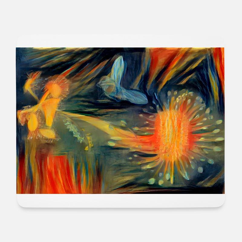 Der Schrei des Sonnentau - Mousepad (Querformat) - Weiß