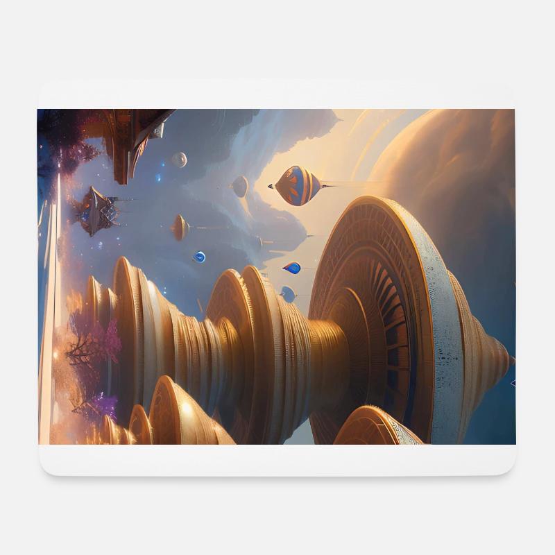 Paradis - Tapis de souris (format paysage) - blanc