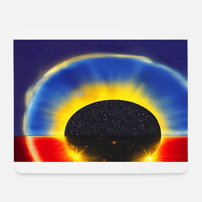 Explosion solaire - Tapis de souris (format paysage) - blanc