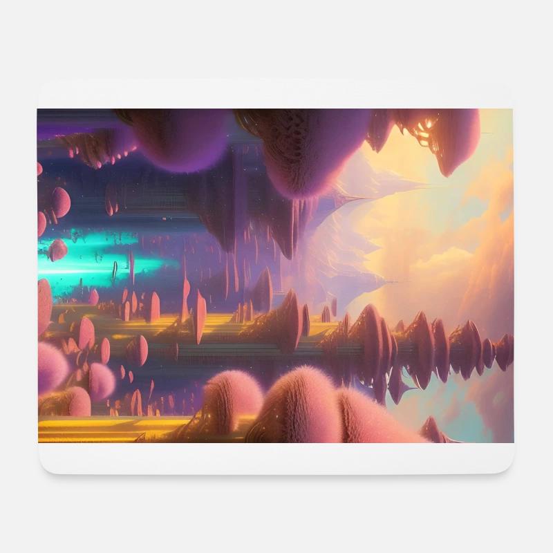 Elfenwelt - Mousepad (Querformat) - Weiß