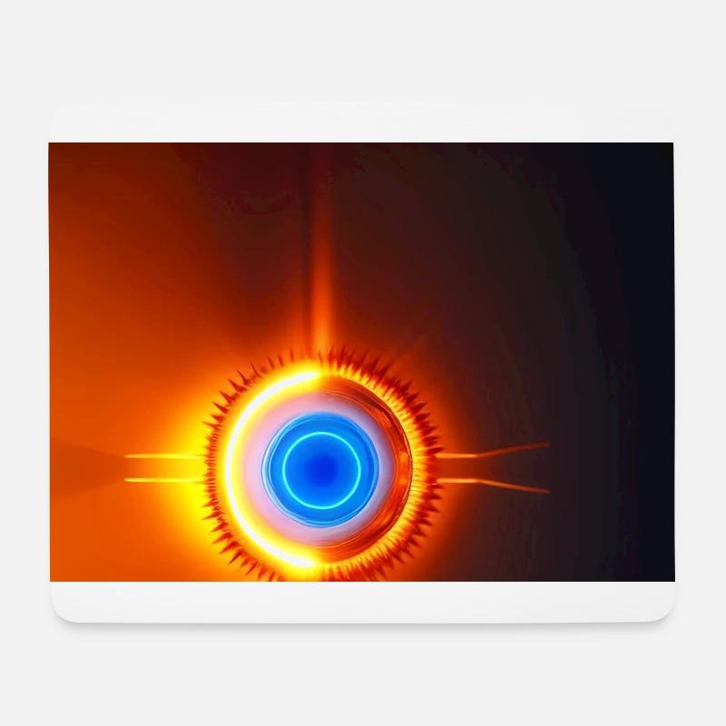 Œil d’Horus - Tapis de souris (format paysage) - blanc