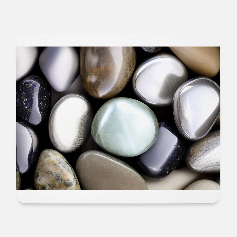 Silver Stones - Mouse Pad (horizontal) - white
