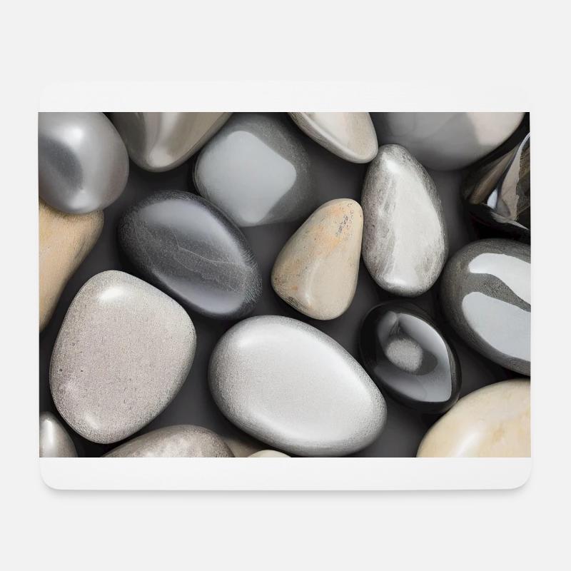 Silver Stones - Mouse Pad (horizontal) - white