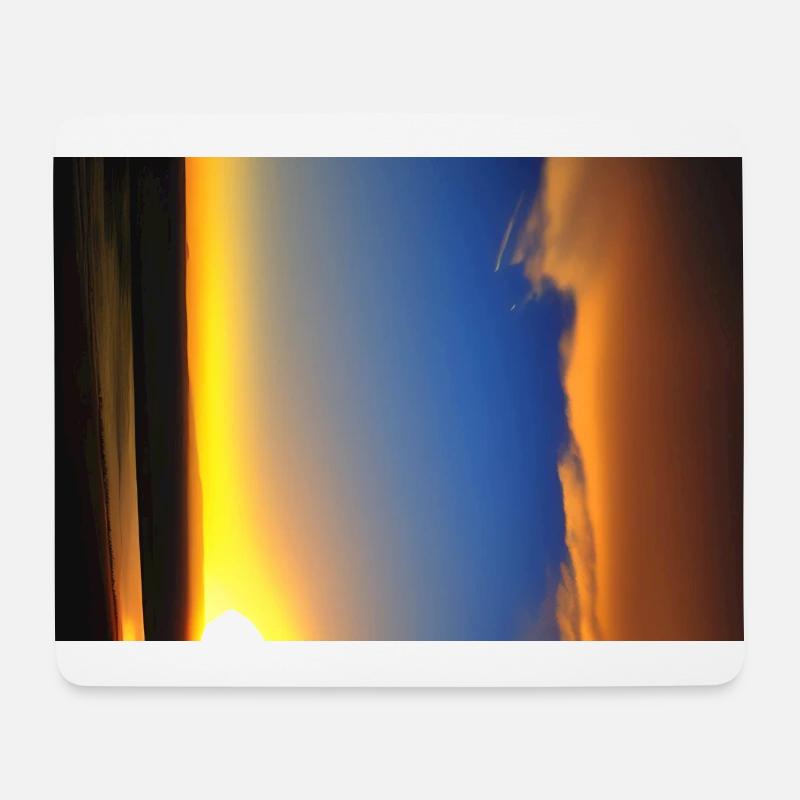 Horizont - Mousepad (Querformat) - Weiß