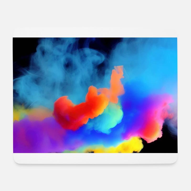 Bunt - Mousepad (Querformat) - Weiß