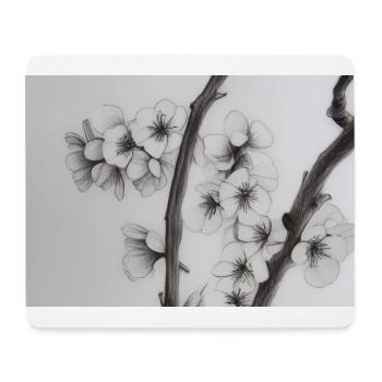 Cherry blossom - Mouse Pad (horizontal) - white - Front