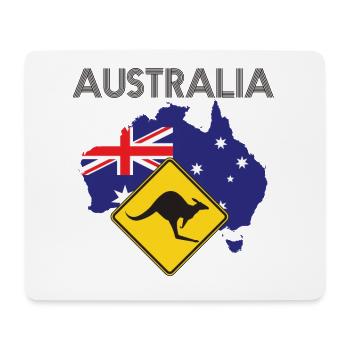 Australia TShirt - Australia T-Shirt - Mouse Pad (horizontal) - white - Front