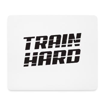Body Building - Train hard - Mousepad (Querformat) - Weiß - Vorne