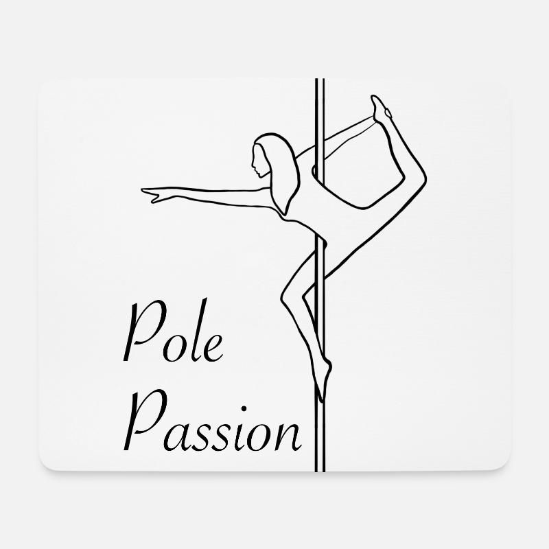 Pole Passion Pole Dance Polefitness Poledancer - Mousepad (Querformat) - Weiß