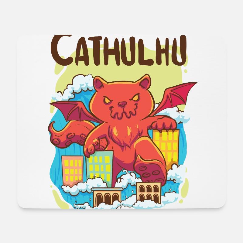 Cathulhu - Mouse Pad (horizontal) - white