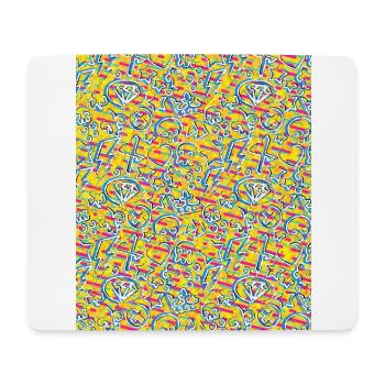 Funky Chaos 01 - Tapis de souris (format paysage) - blanc - Devant
