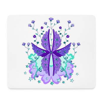 Biblisch genau Engel Seraph Seraphim Purpur - Mousepad (Querformat) - Weiß - Vorne