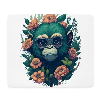 Monkey flower - Mousepad (Querformat) - Weiß - Vorne