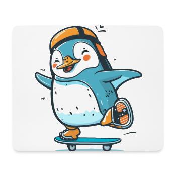 Glide with this penguin - Mouse Pad (horizontal) - white - Front