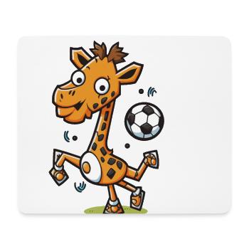 Girafe butrice - Tapis de souris (format paysage) - blanc - Devant