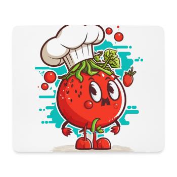 Freche Küche - Mousepad (Querformat) - Weiß - Vorne