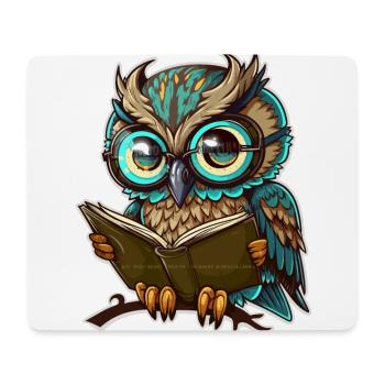 Bookworm - Mouse Pad (horizontal) - white - Front