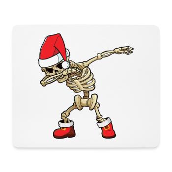 Dabbing Skeleton Santa Claus - Mouse Pad (horizontal) - white - Front