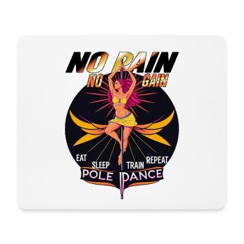 Pole Dance No Pain No Gain Eat Sleep Train Repeat - Mouse Pad (horizontal) - white - Front