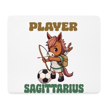 Joueur de football Sagittaire Zodiaque Sagittaire - Tapis de souris (format paysage) - blanc - Devant