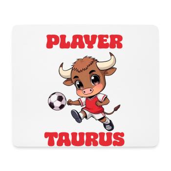 Football Joueur de football Taureau Signe du zodiaque Taureau - Tapis de souris (format paysage) - blanc - Devant