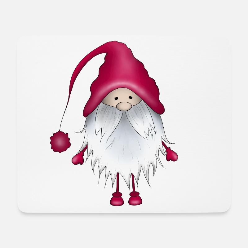 Wichtel Weihnachten - Mousepad (Querformat) - Weiß