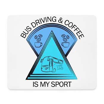 Bus Busfahrer Schulbus Autobus Busfahrerin Kaffee - Mousepad (Querformat) - Weiß - Vorne