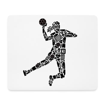 Handballspielerin Mädchen Handball Handballerin - Mousepad (Querformat) - Weiß - Vorne