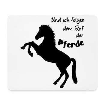 Ruf der Pferde Pferd Reiter Tier Reiten Geschenk - Mousepad (Querformat) - Weiß - Vorne
