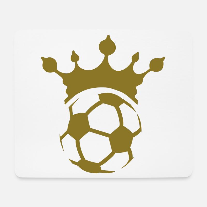Fußball Königin - Mousepad (Querformat) - Weiß