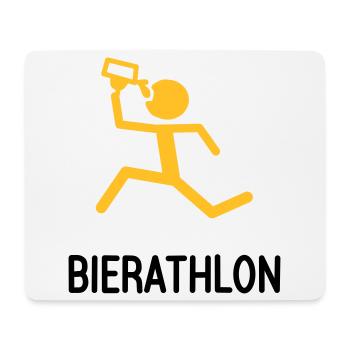 Bierathlon die Kneipentour - Mousepad (Querformat) - Weiß - Vorne