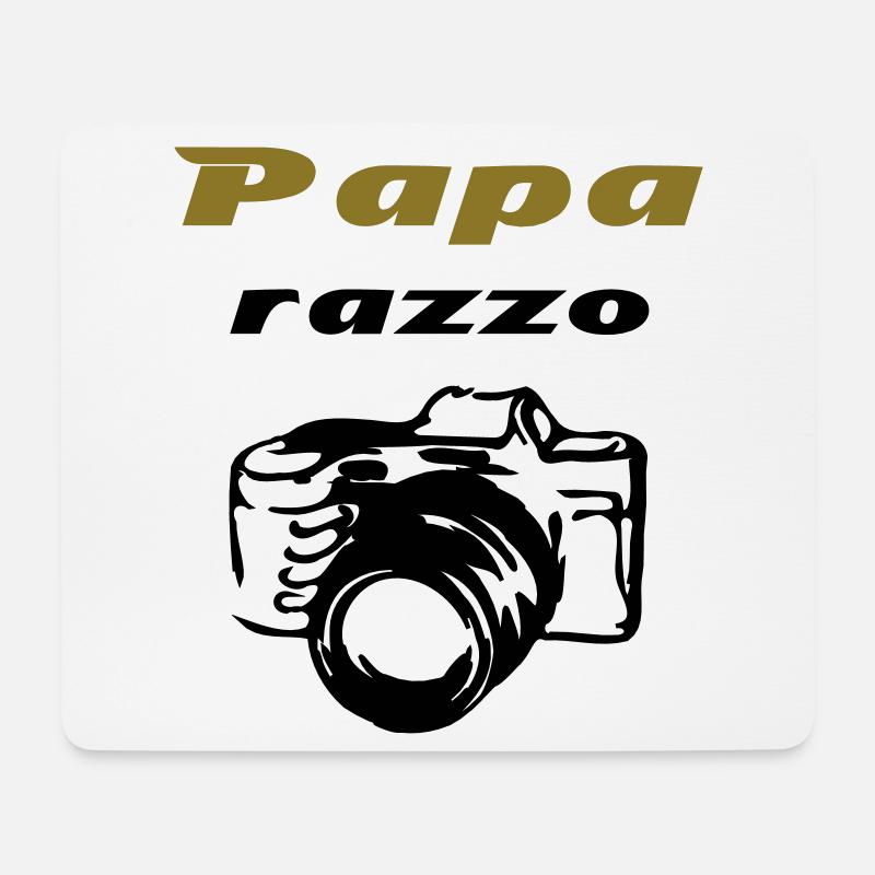 Paparazzo - Mousepad (Querformat) - Weiß