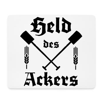 Held des Ackers Spaten - Mousepad (Querformat) - Weiß - Vorne
