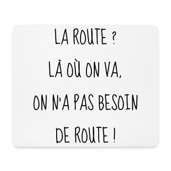 Cinéma / Citation / Série télé / Geek - Tapis de souris (format paysage) - blanc - Devant