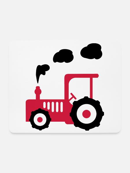 traktor landwirtschaft - Mousepad (Querformat) - Weiß