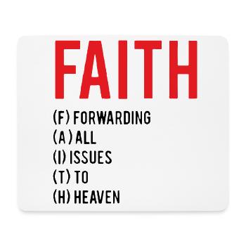 FAITH - Mouse Pad (horizontal) - white - Front